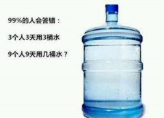 脑筋急转弯：三个人三天用三