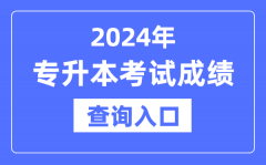 2024年专升本成绩查询入口网址大