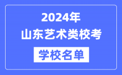 2024年山东具有艺术类专业校考资