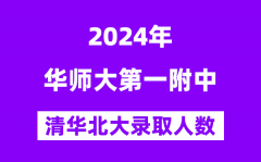 2024年华师一附中考入清华北大人数是多少